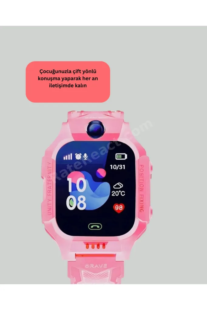 S10 Çocuk Akıllı Saati Konum Geçmişi ve Alarm Fonksiyonlu
