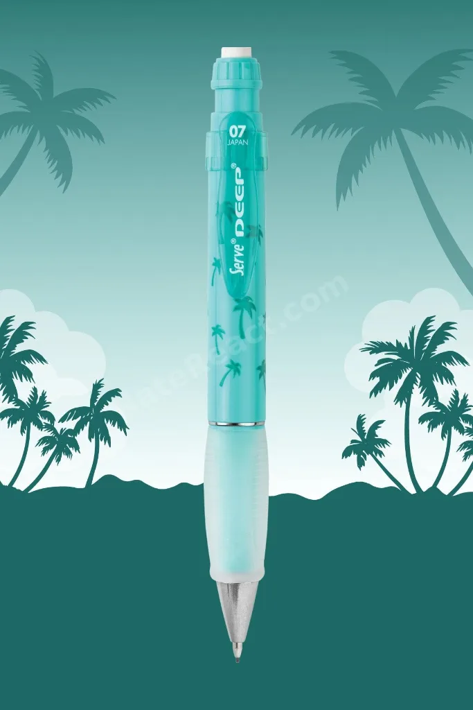 Deep 0.7 Mm Mekanik Kurşun Kalem Pastel Doğa Desenli 6'lı Set