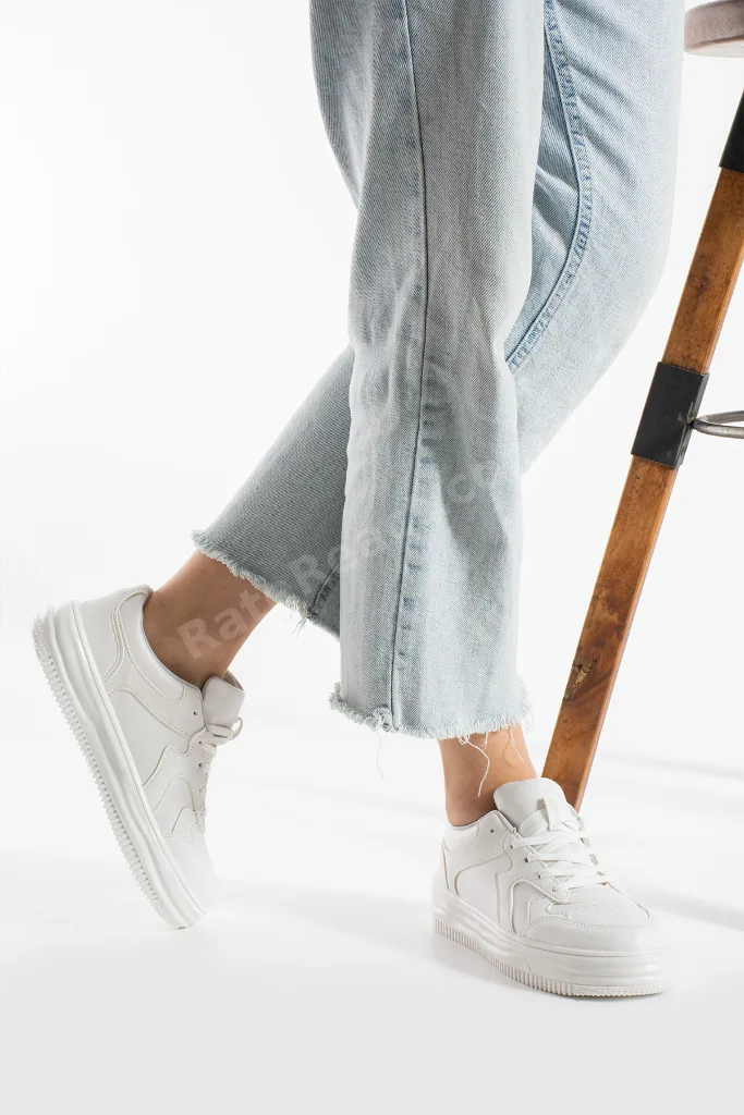 Beyaz Kadın Sneaker Günlük Ayakkabı