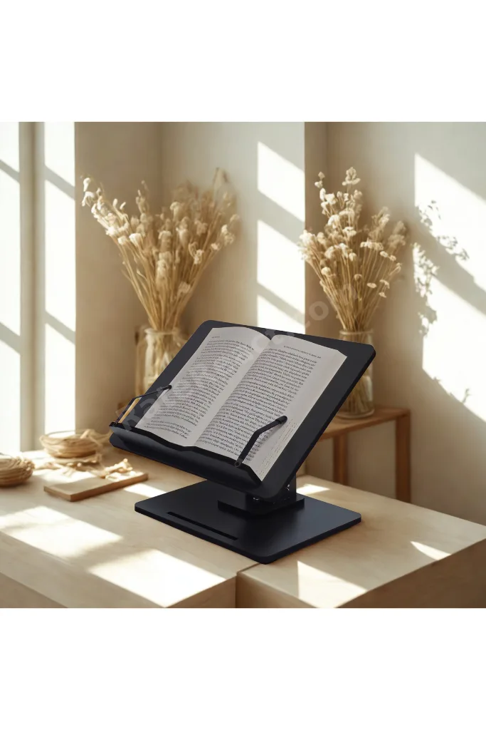 Kitap Okuma, Laptop ve Tablet Standı Yükselebilir Ayarlanabilir 360° Dönebilir Katlanabilir
