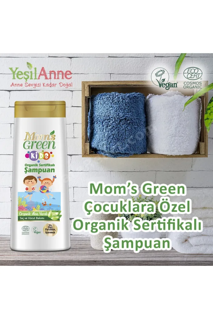 2 Li Set Organik Bebek Çamaşır Deterjanı 1500 ml Ve Kids Çocuk Şampuanı 400 ml