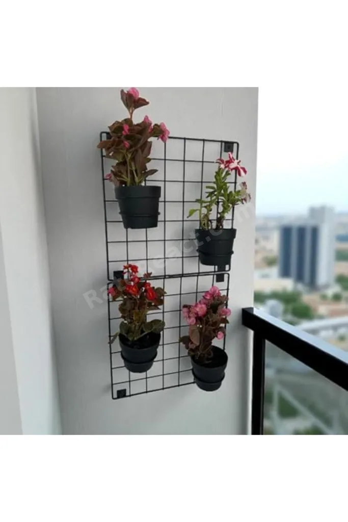 TTKTEKNOLOJİ Dekoratif Hasır Tel Duvar Paneli Saksılı (2'Lİ) TTKTEKNOLOJİ 2026 395519