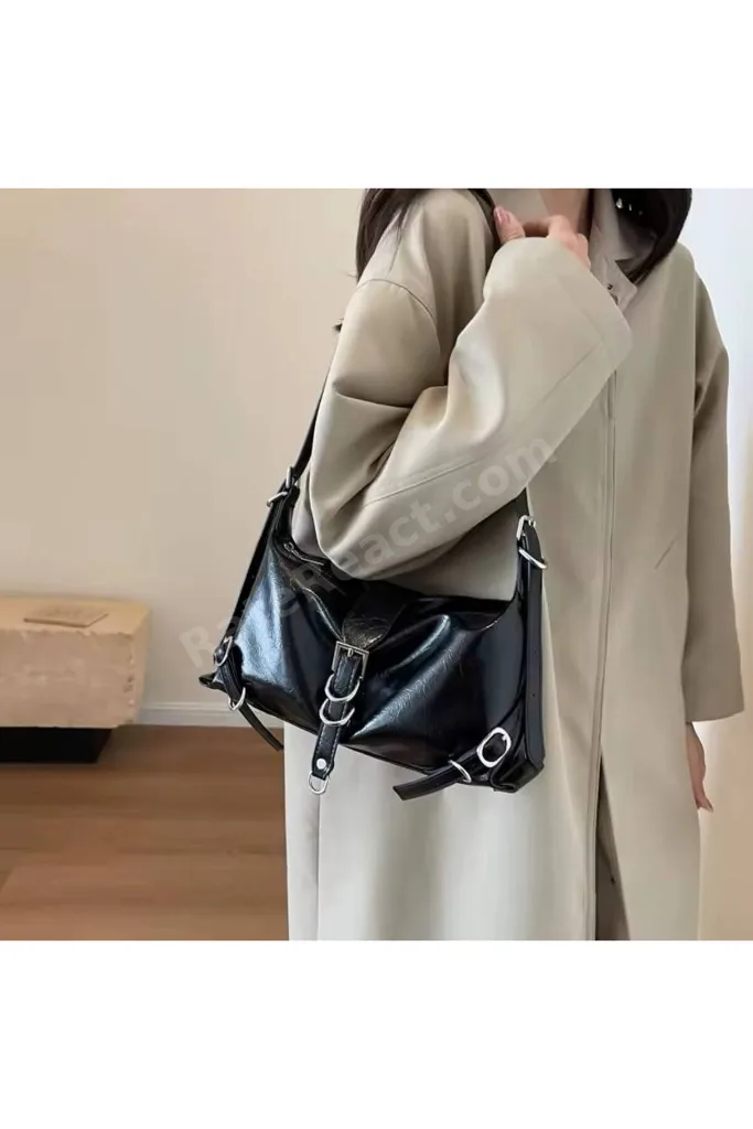 Vintage Moda Kadın Omuz Ve Kol Çantası Ayarlanabilir Kemerli