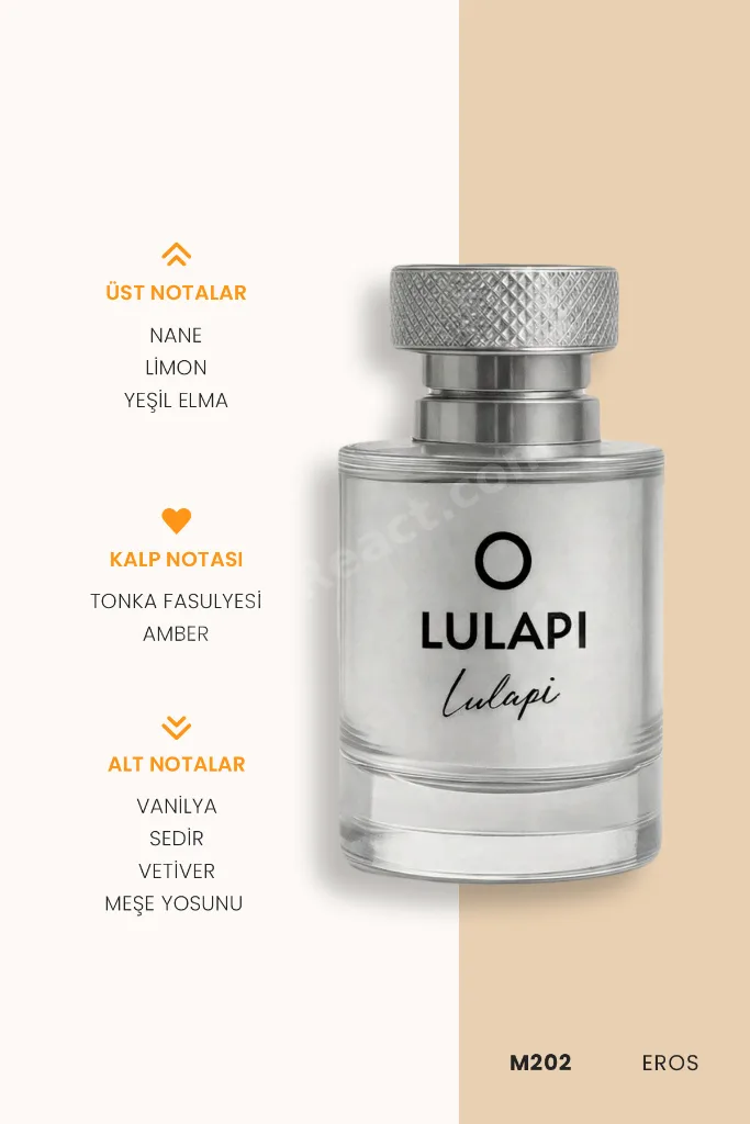 M202 Eros Esintili Erkek Parfüm 50ML | Keskin Ferah, Kalıcı & Çekici | Hediyelik Premium