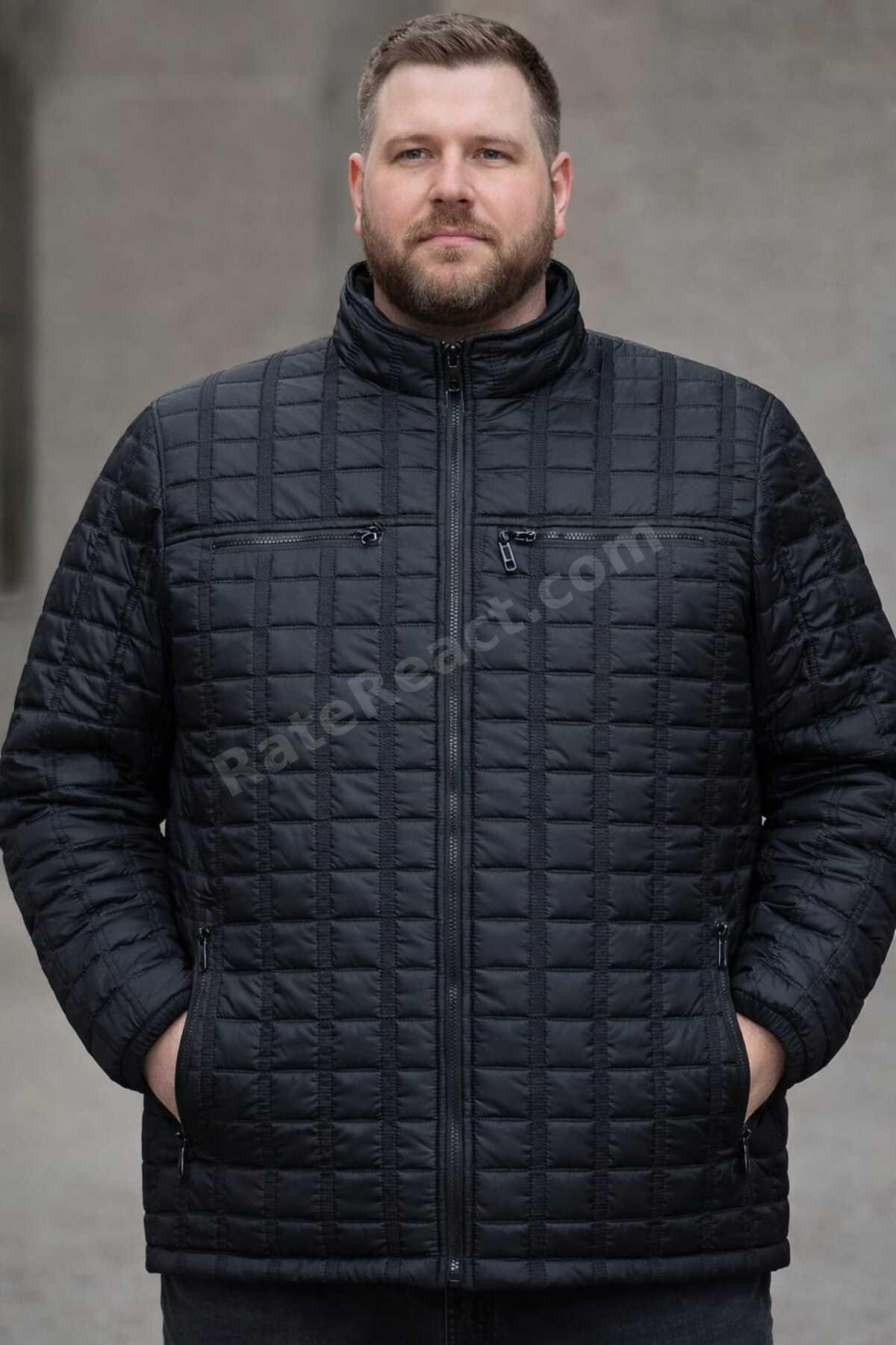 BÜYÜK BEDEN ERKEK KAPİTONE MONT,KABAN 4,5,6,7,8XL.
