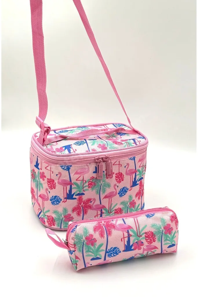 Flamingo Desenli Pembe Renk Master Pack Beslenmelik Ve Kalemlikli Kız Ilk Okul Sırt Çantası