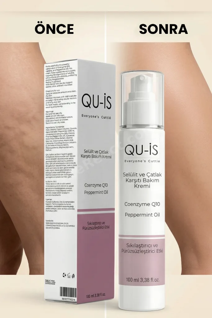 Selülit ve Çatlak Karşıtı Bakım Kremi - Coenzyme Q10 & Kafein Etkili Sıkılaştırıcı 100 ML