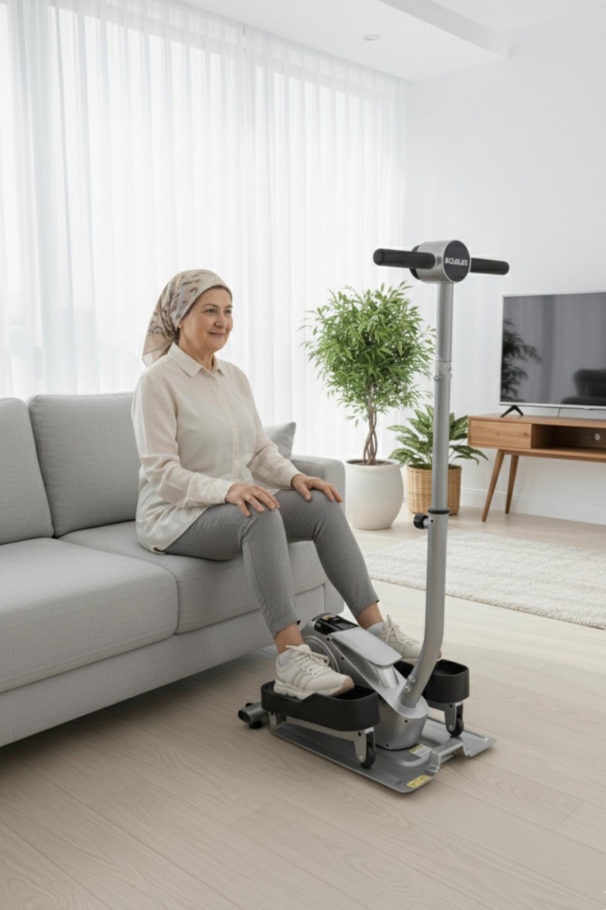 2’si 1 Arada Eliptik Stepper ve Mini Bisiklet – Ayakta ve Oturarak Kullanım