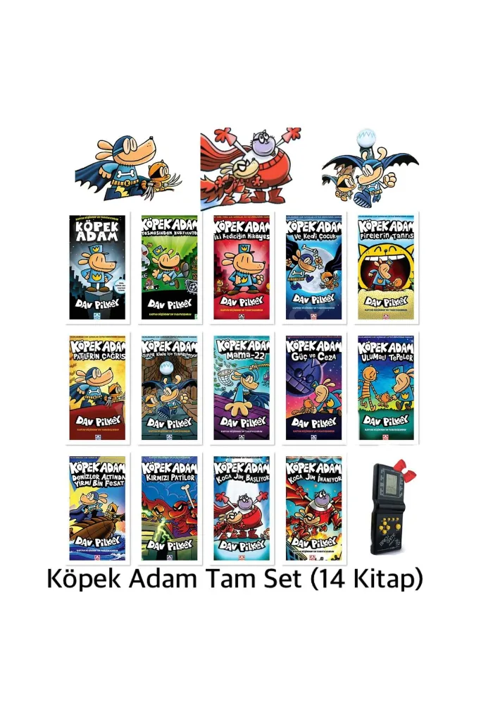 Köpek Adam Tam Set Haziran 2026 (14 Kitap) - Brick Game Tetris Hediye