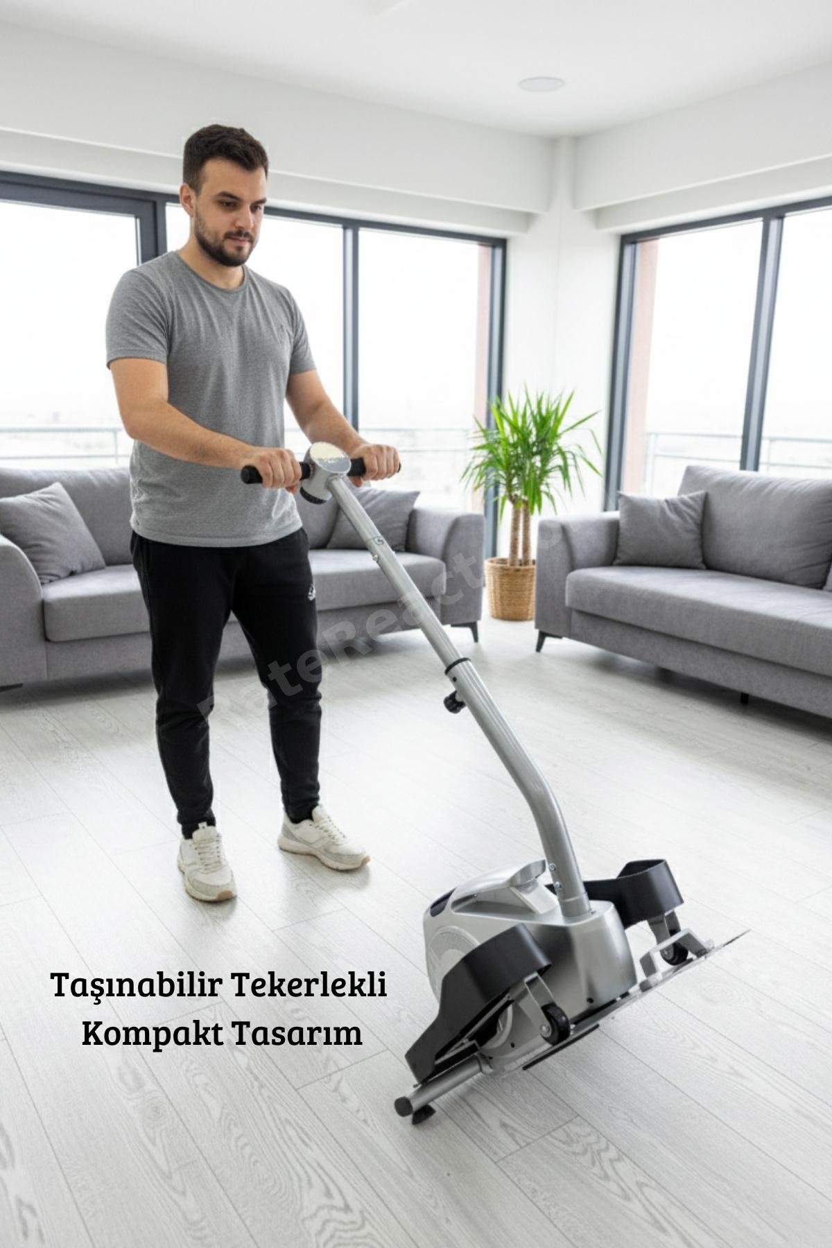2’si 1 Arada Eliptik Stepper ve Mini Bisiklet – Ayakta ve Oturarak Kullanım