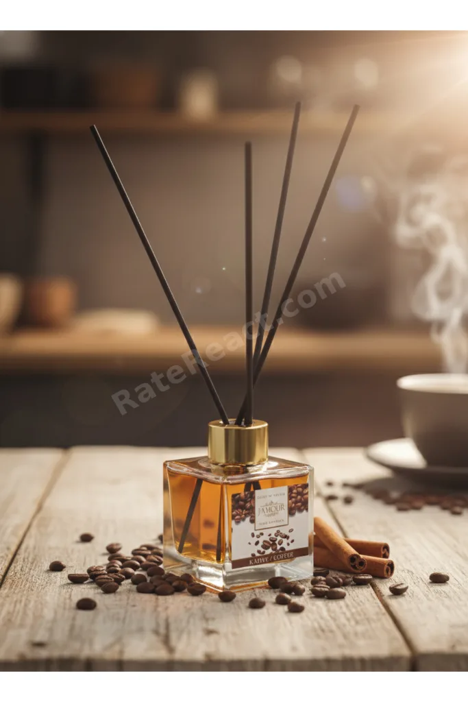 Kahve&Karamel Oda Kokusu 100 ml X2 Adet- Kalıcı,Uzun Süre Etkili Çubuklu Oda Kokusu