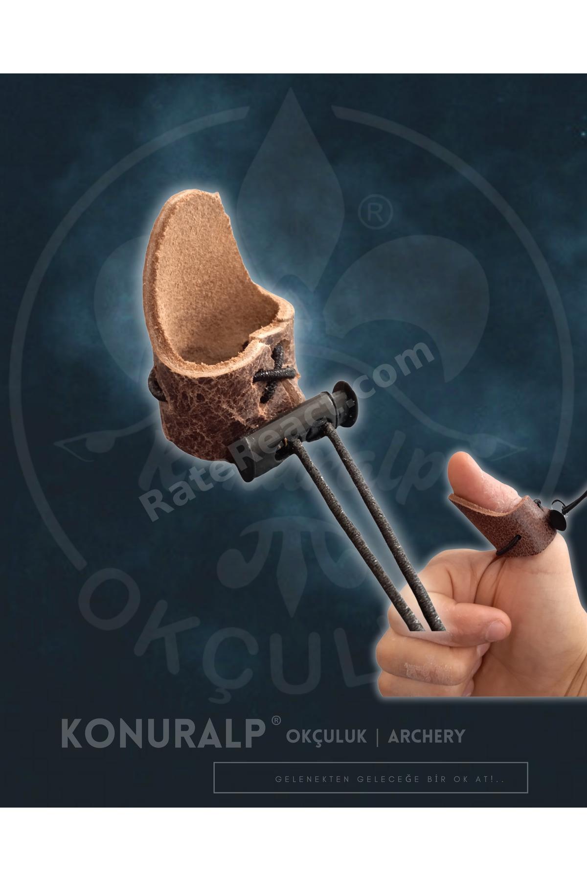 Geleneksel Okçuluk Için Gerçek Deri Zihgir (ayarlanabilir-küçük Boy)