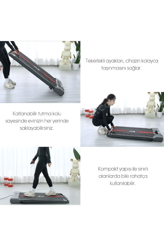 A2 Pro 2024 Model 12 Km Hız-120 Kg Taşıma Kapasitesi-bluetooth Hoparlör-akıllı Koşu Bandı-1.5 Hp