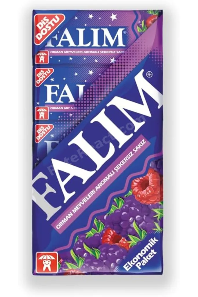 meala kozmetık store 5'li Orman Meyveleri Aromalı Şekersiz Sakız 35 gr 20 Adet 2026 919086