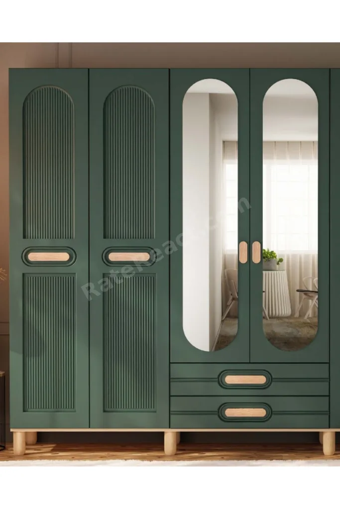 Begonya 6 Kapaklı Gardrop / 6 Kapılı Dolap / Komple MDF / Modern Tasarım