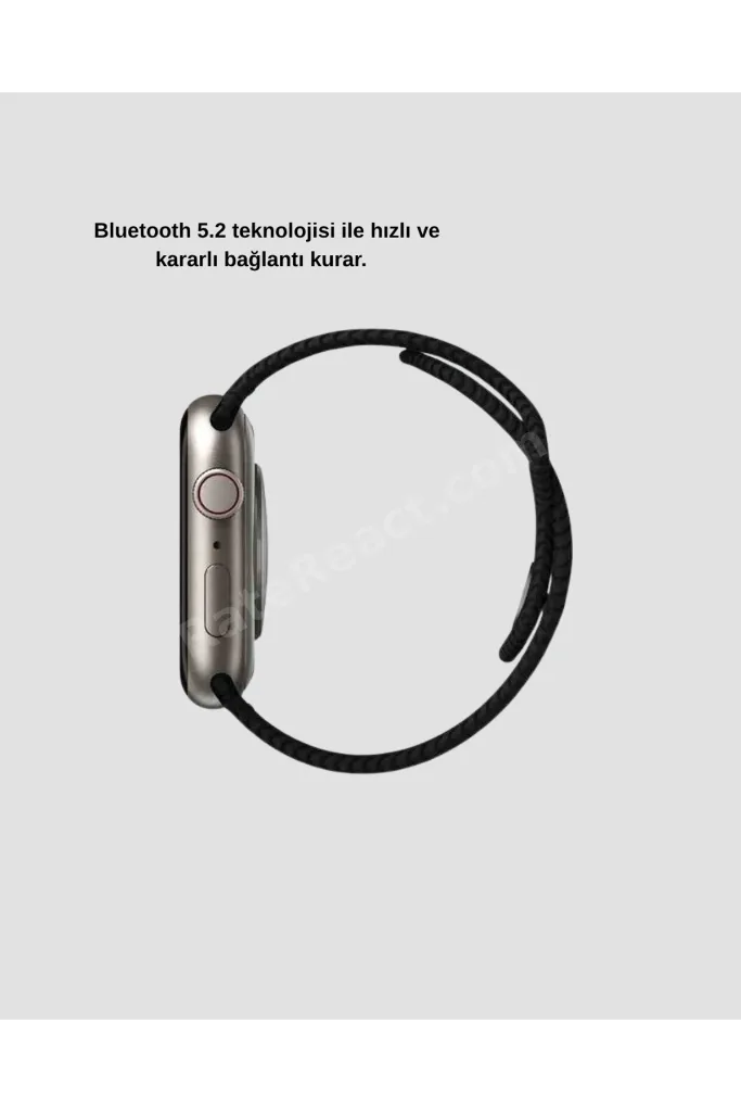 Akıllı Saat Kablosuz Şarjlı Bluetooth 5.2 Arama Bildirim Sesli Asistan 420 mAh