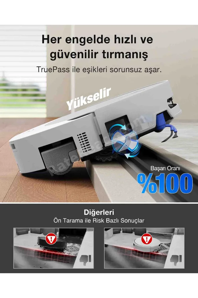 Deebot T90 Omni Robot Süpürge ve Paspas, 30.000PA Güçlü Emiş, Zerotangle 4.0