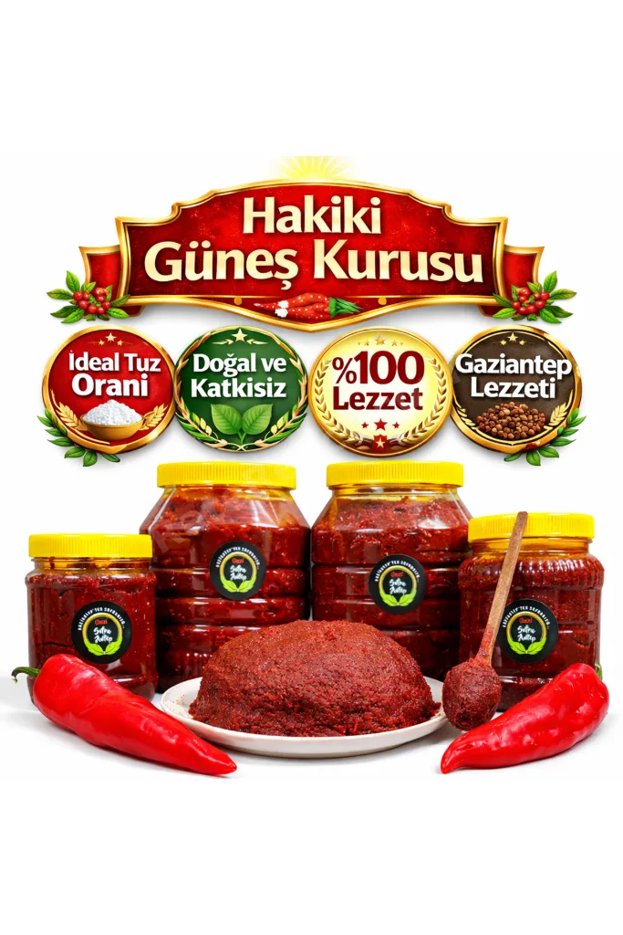 Antep Tatlı Biber Salçası-ev Yapımı Doğal- 2 Kg