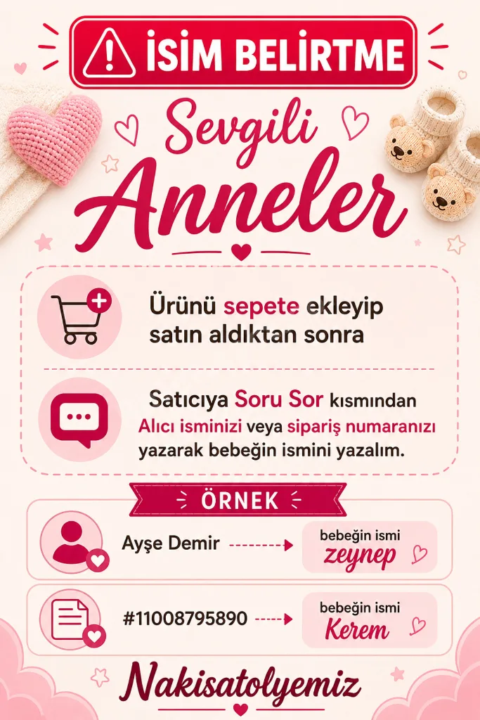 Yeni Doğan 4 Katlı % 100 Pamuklu Müslin İsme Özel Hastane Çıkışı (Mevlüt seti-Hediyelik)