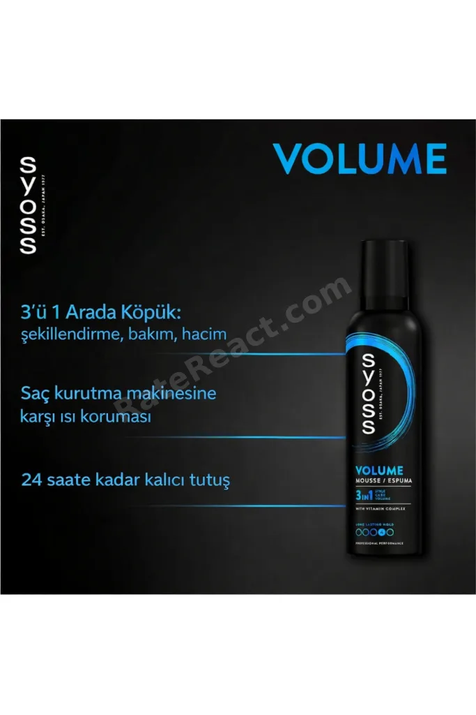 Volume Mousse - Hacim Veren Saç Köpüğü 250 ml