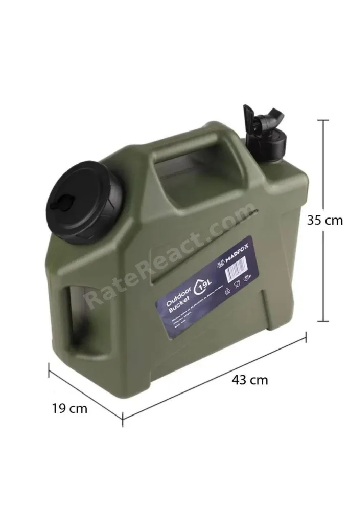 Musluklu Su Bidonu - Madfox Galon Air PE - 19 Litre - Yeşil - 547311