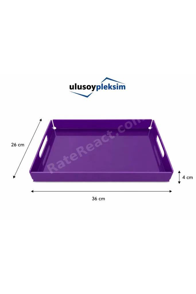 Dekoratif Pleksi Servis & Sunum Tepsisi