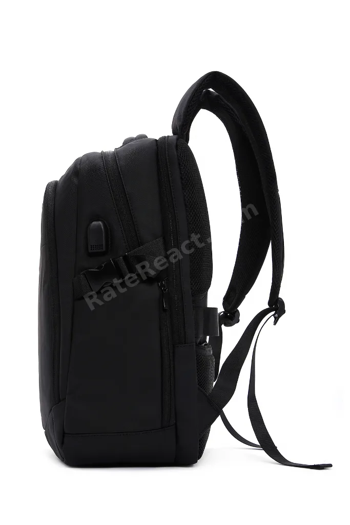 D-Pack Unisex Siyah Teknolojik Kumaş Sırt Çantası 23SBD30086F