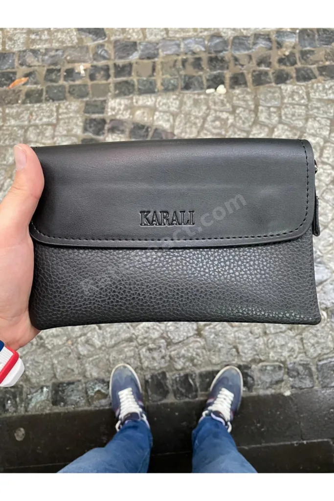 Yüksek Kalite Erkek Siyah Portföy El Çantası