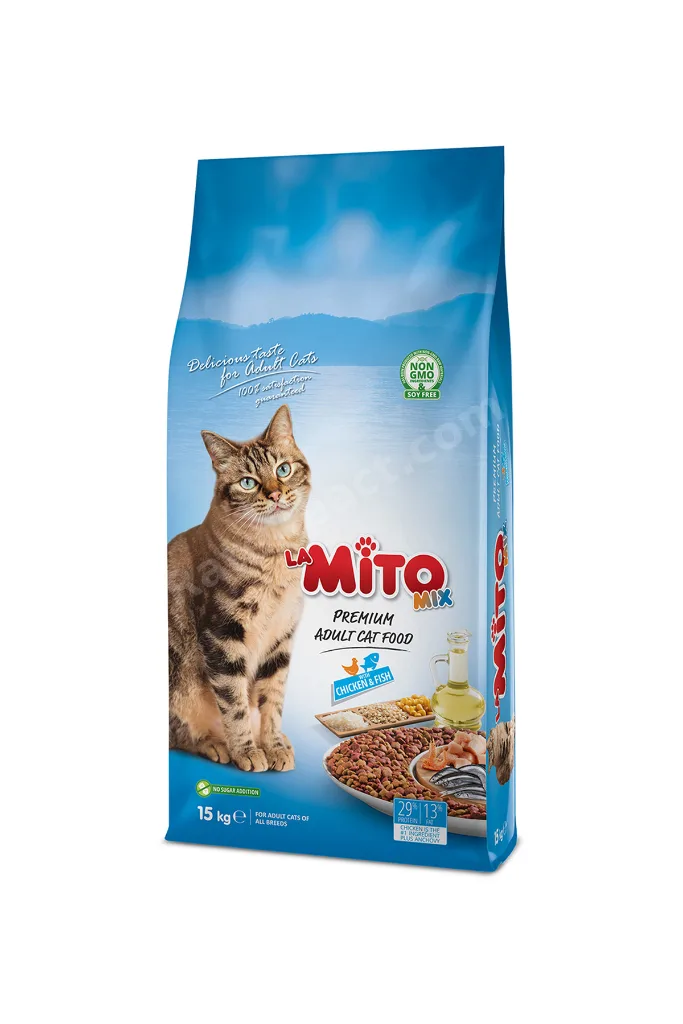 La Mix Adult Cat 15 Kg Tavuklu Ve Balıklı Renkli Taneli Yetişkin Kedi Maması