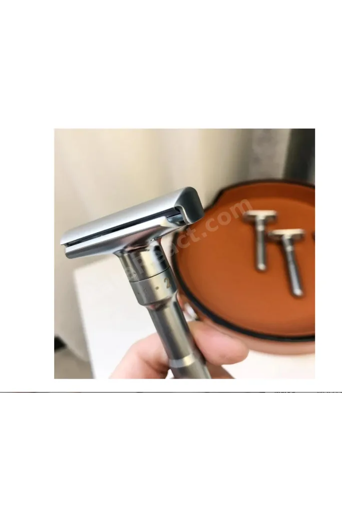 Ayarlanabilir Full Metal Tıraş Makinesi manuel + 5 Adet Platinum Yaprak Jilet