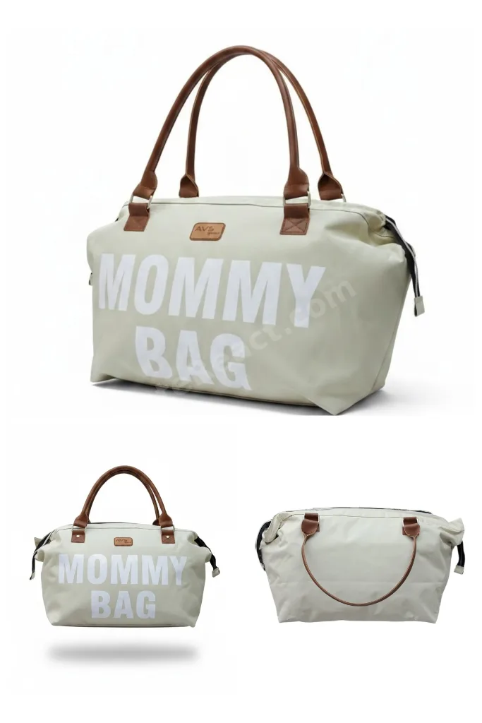 2 Li Momy Bag Anne Bebek El ve Omuz Çantası & Anne Bebek Bakım Sırt Çantası