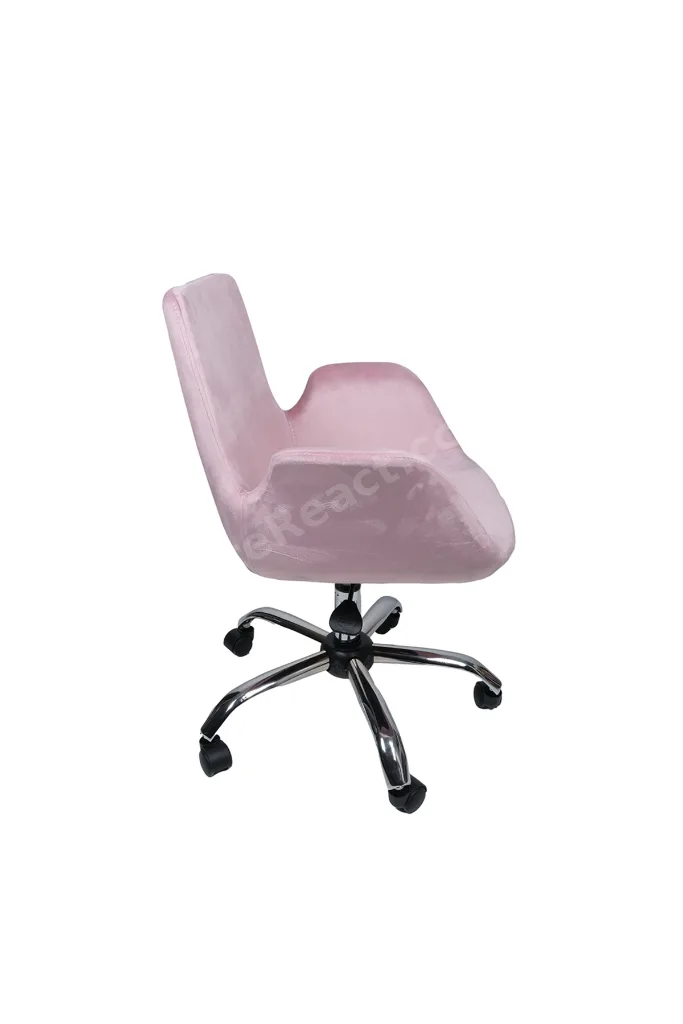 Krom Metal Ayaklı | Ofis, Çocuk Odası Çalışma Sandalyesi (Ayarlanabilir) MAKİ KOLLU