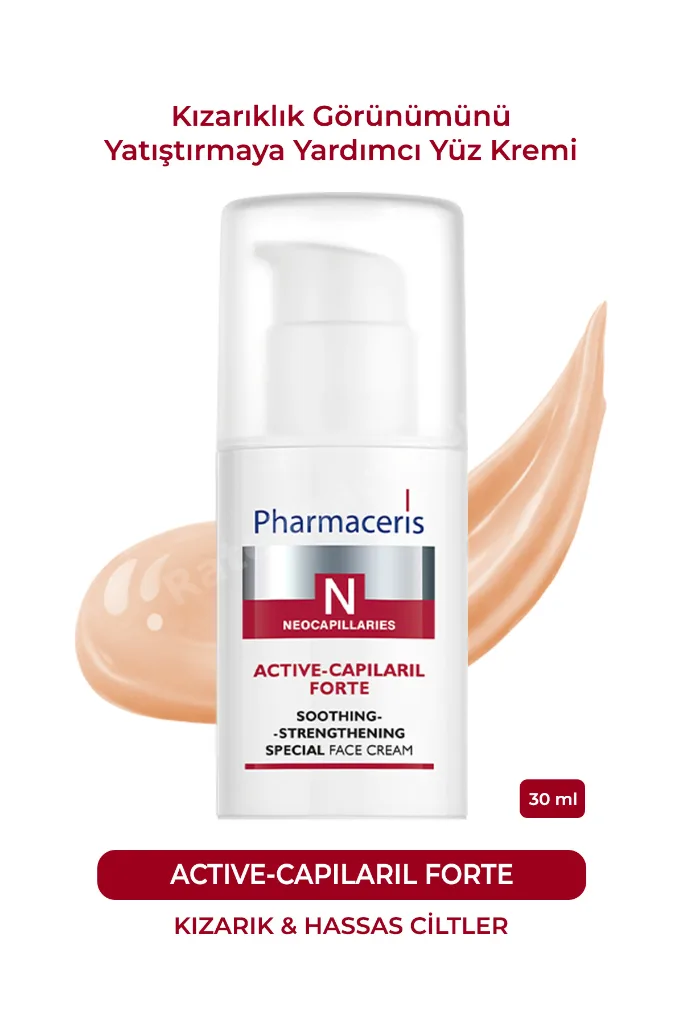 Active-Capilaril Forte Kalıcı Kızarıklık Önleyici, Giderici ve Yatıştırmaya Yardımcı Yüz Kremi 30ml
