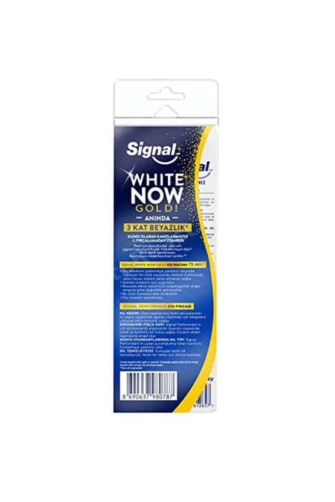 White Now Diş Macunu Gold 75 Ml + Performans Diş Fırçası Orta