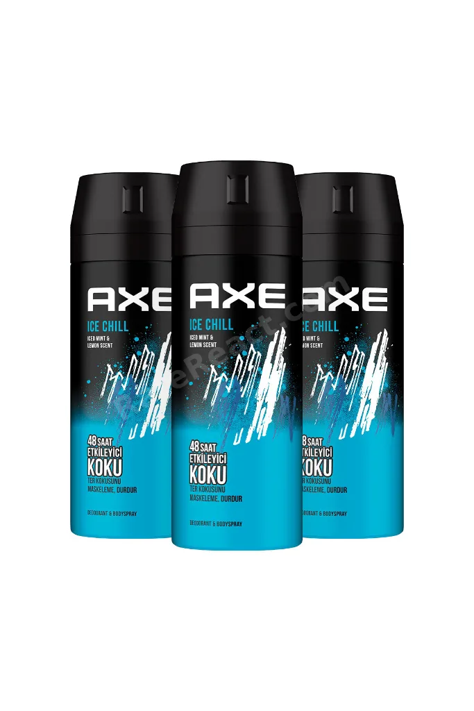 Erkek Deodorant & Bodyspray Ice Chill 48 Saat Etkileyici Koku 150 ml X3 Adet