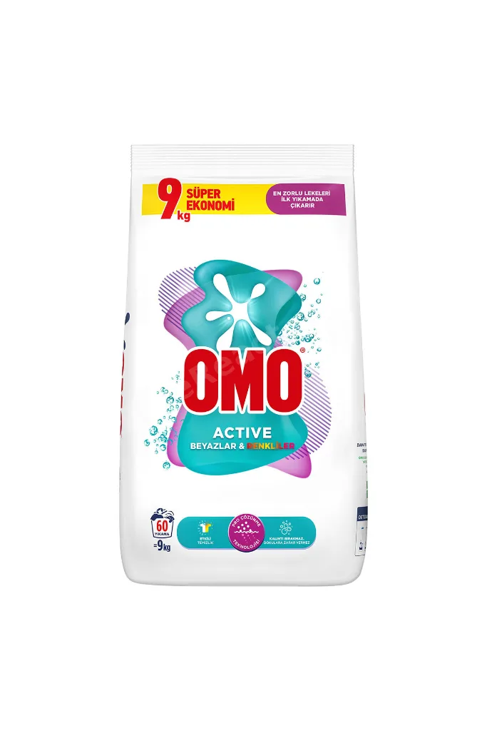 Active Beyazlar & Renkliler Toz Deterjanı 9 Kg