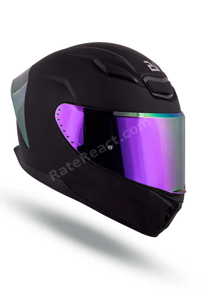 Noctrum Mat siyah Kask ( Revo Mor Spoiler )