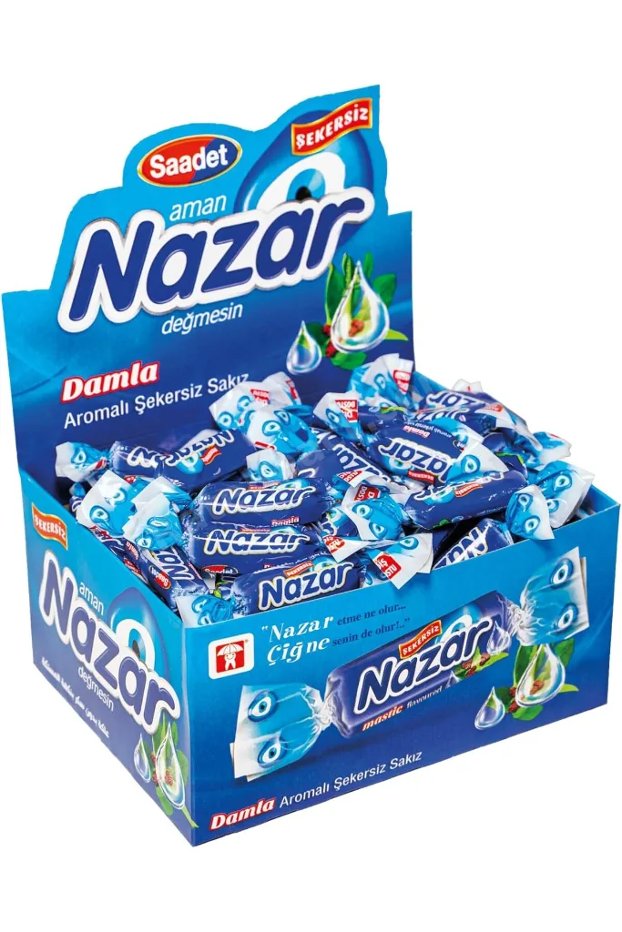 meala kozmetık store Şekersiz Nane Aromalı Sakız Damlaları 100 Adet 2026 919086