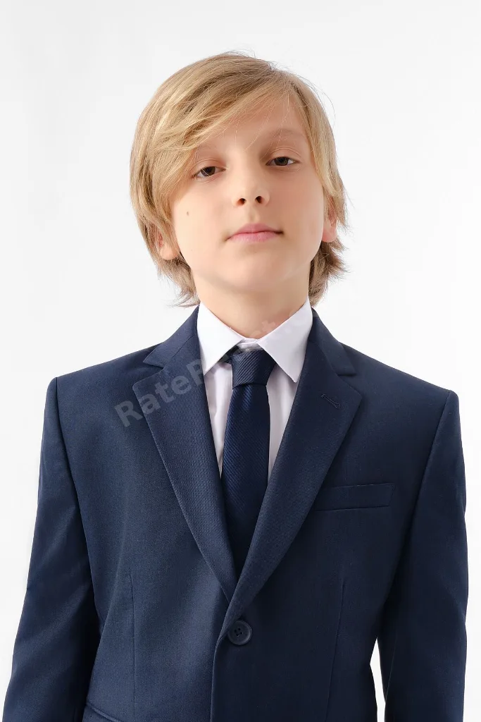 Erkek Çocuk Lacivert Gabardin Takım Elbise