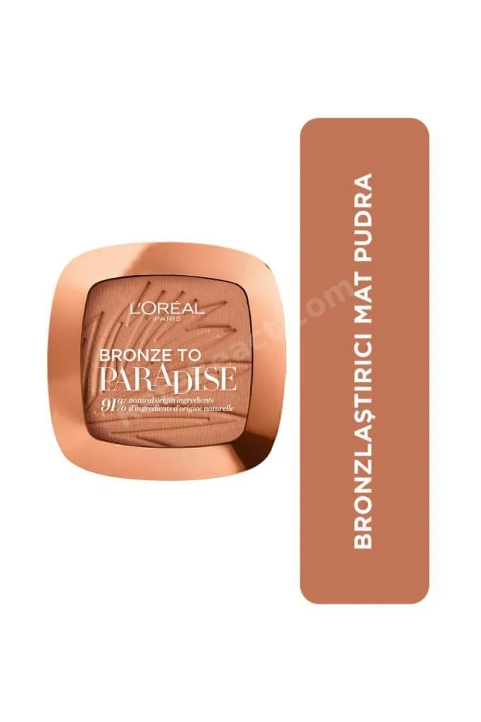 L'Oréal Paris Bronze to Paradise Mat Bronzlaştırıcı Pudra 02 Baby One More Tan