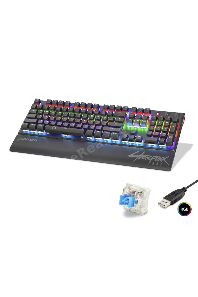 Mekanik Gaming Klavye Blue Switch Bilek Destekli Rgb - Siyah G525XB