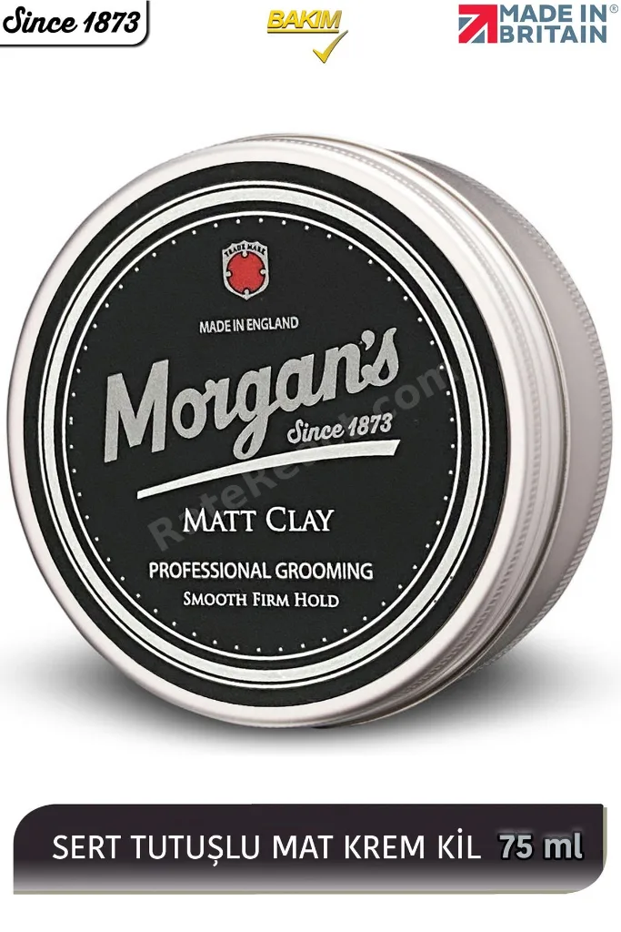 Morgan's Matt Clay Smooth Firm Hold - Güçlü Tutuş Sağlayan Şekillendirici Kil 75 ml