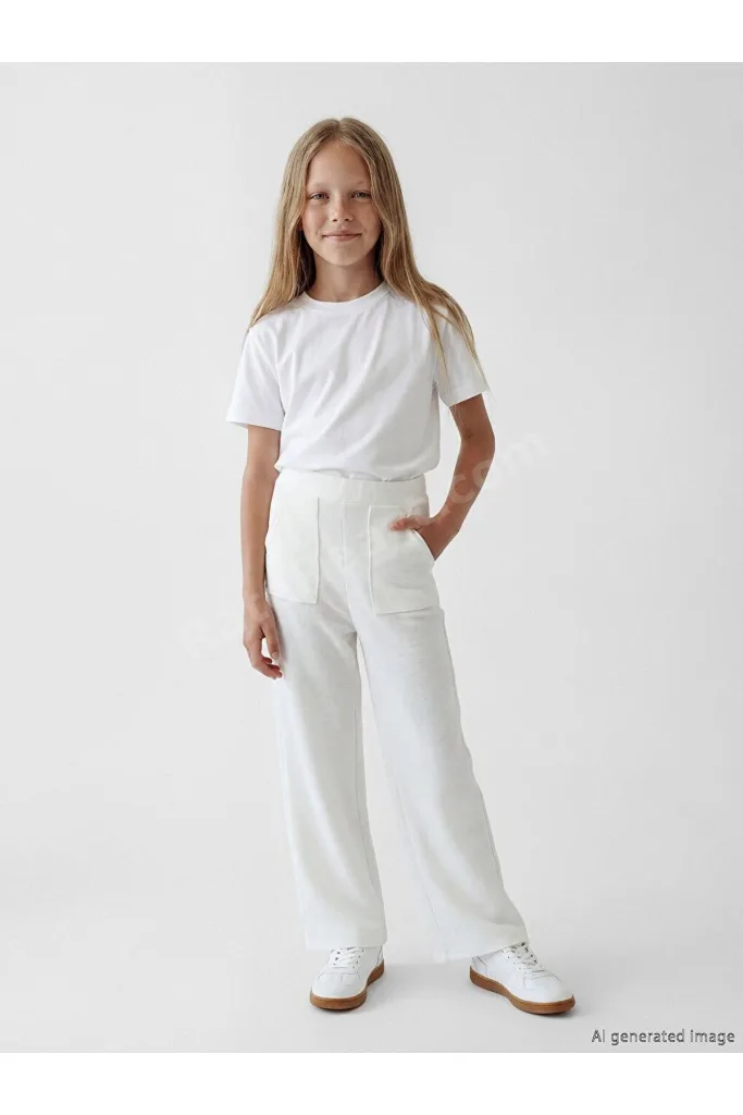 LCW Kids Beli Lastikli Kız Çocuk Tüvit Pantolon
