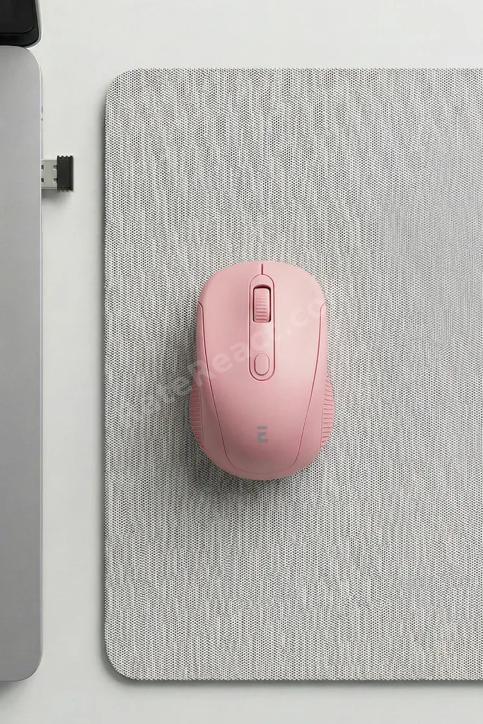 Rose Gold 4d Optik Süper Sessiz Aalkalin Pil Kablosuz Usb Alıcılı Mouse