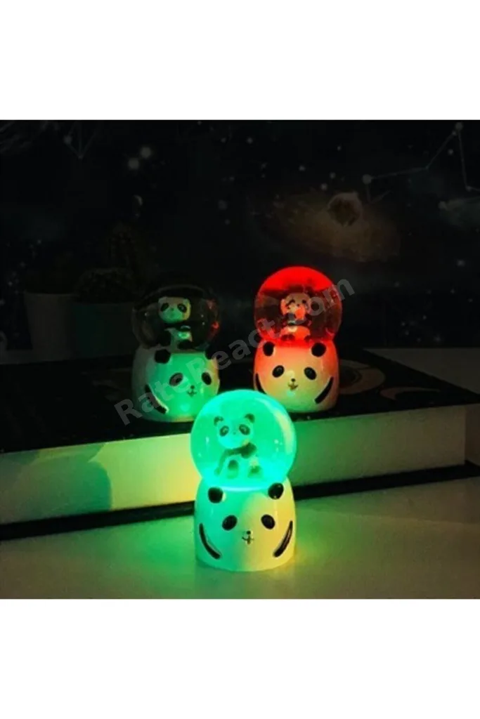Panda Mini Işıklı Kar Küresi