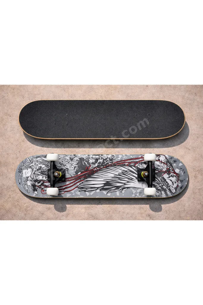 Kemik Tekerli Pro Kaykay Zımparalı Kaymaz Profesyonel Skateboard Abec 7