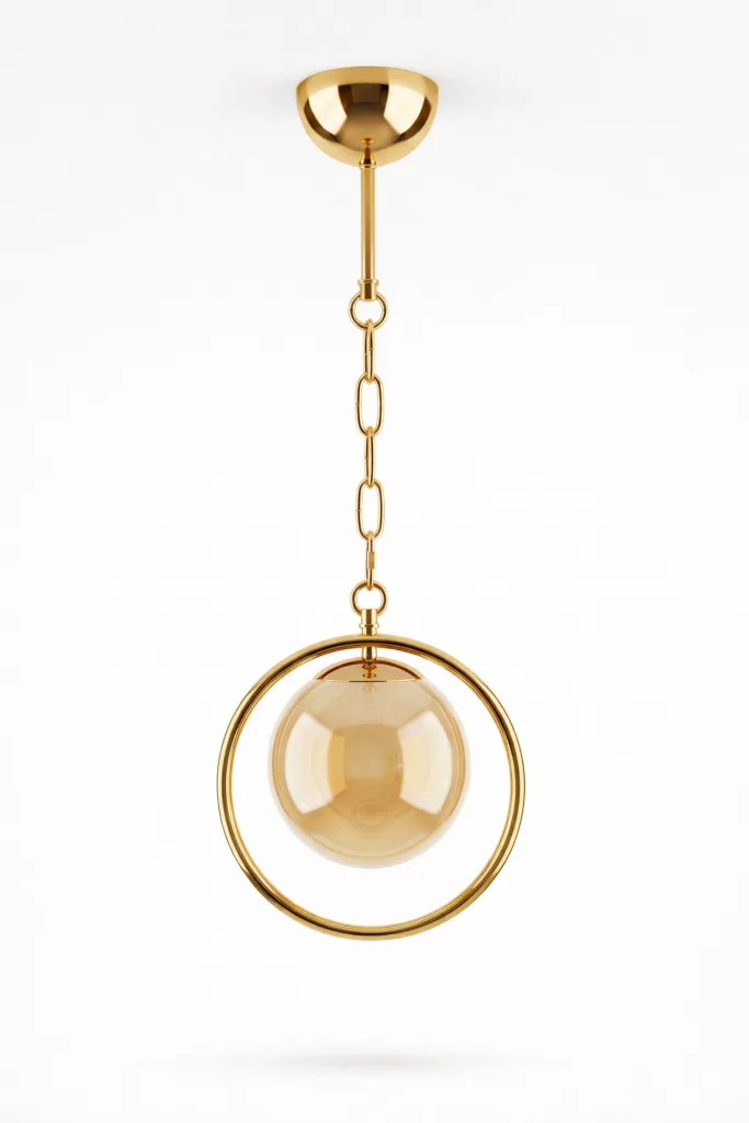 Metal Premium Gold Raven Avize