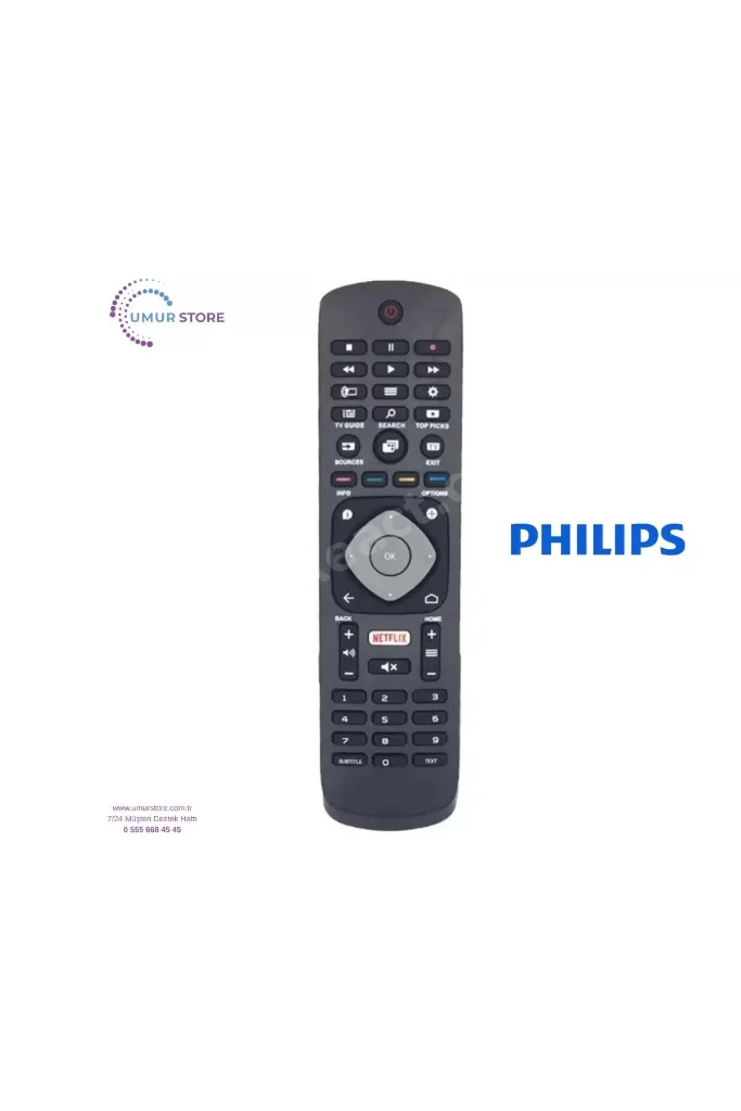 Philips İle Uyumlu 43PFS5302/62 Led Televizyon Kumandası