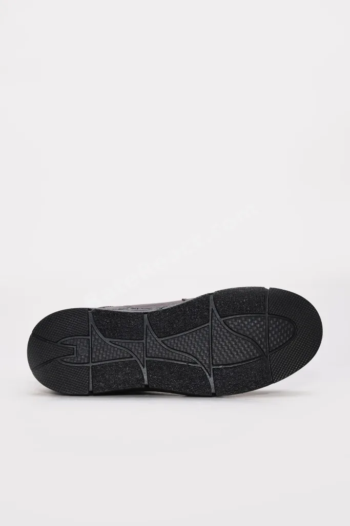 Kahve Bağcıklı Erkek Spor Sneaker Bot Hakiki Deri İçi Kürklü MRG0125611131943
