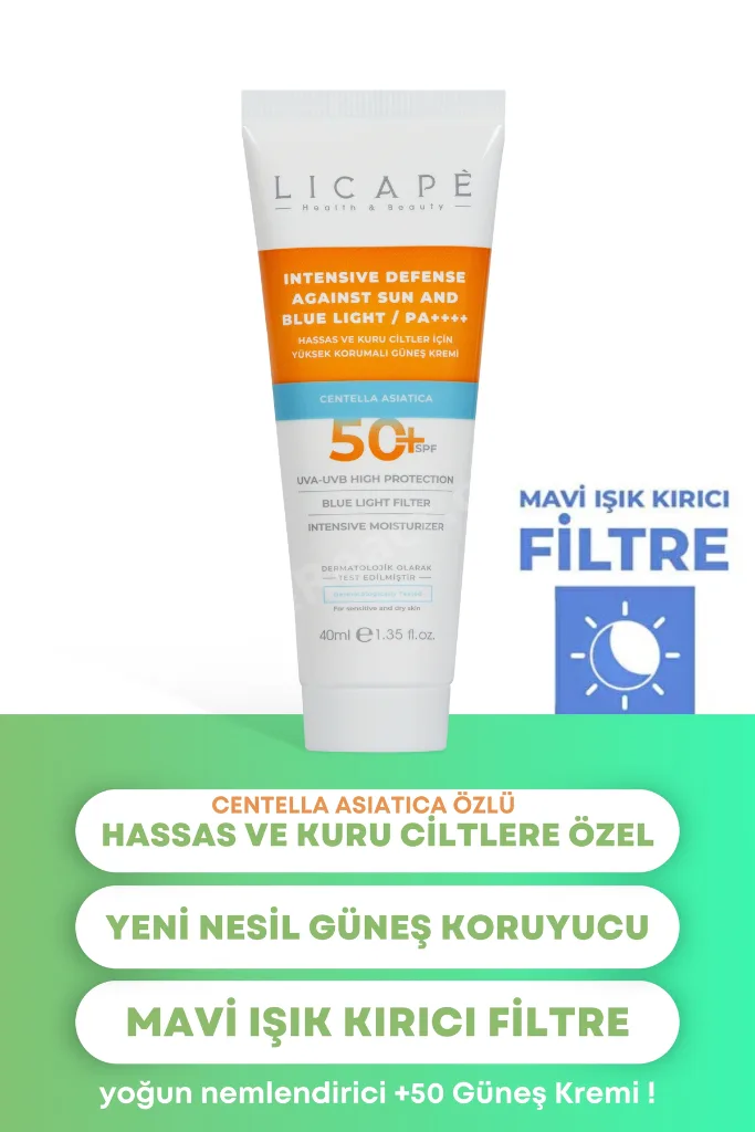 Hassas Ve Kuru Ciltler İçin Yüksek Korumalı 50 Faktör Güneş Kremi 40ml